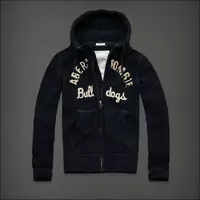 hommes veste hoodie abercrombie & fitch 2013 classic x-8028 saphir